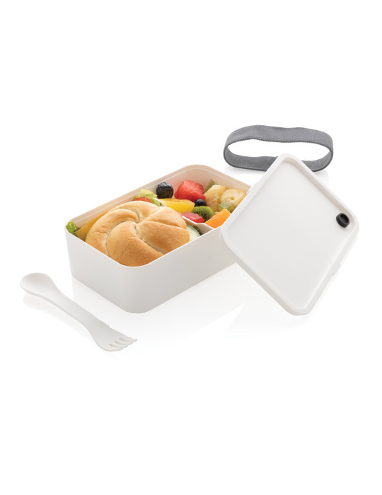 Boîte à Lunch en PP avec fourchette-cuillère personnalisable
