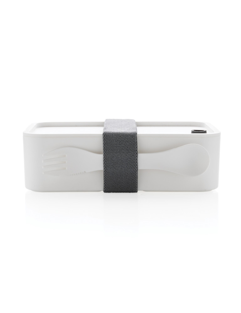 Boîte à Lunch en PP avec fourchette-cuillère personnalisable