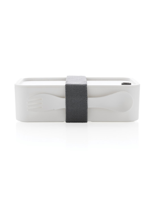 Boîte à Lunch en PP avec fourchette-cuillère personnalisable