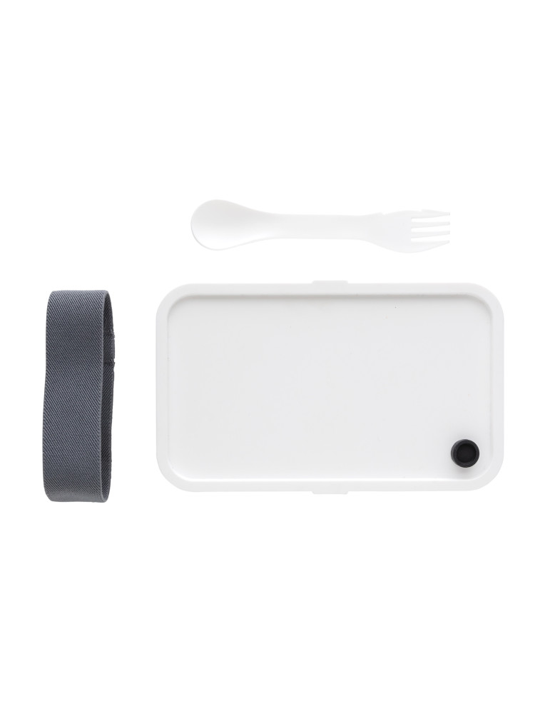 Boîte à Lunch en PP avec fourchette-cuillère personnalisable
