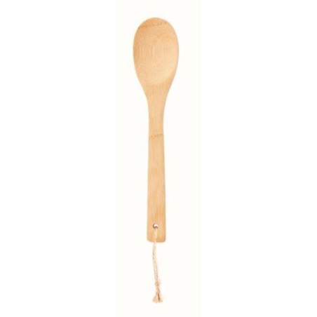 Cuillère à salade en bambou personnalisée - MAYEN Matières : bambou Couleurs : beige