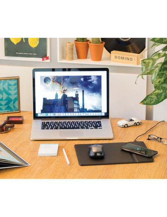 Tapis de souris avec chargeur à induction 5W personnalisable