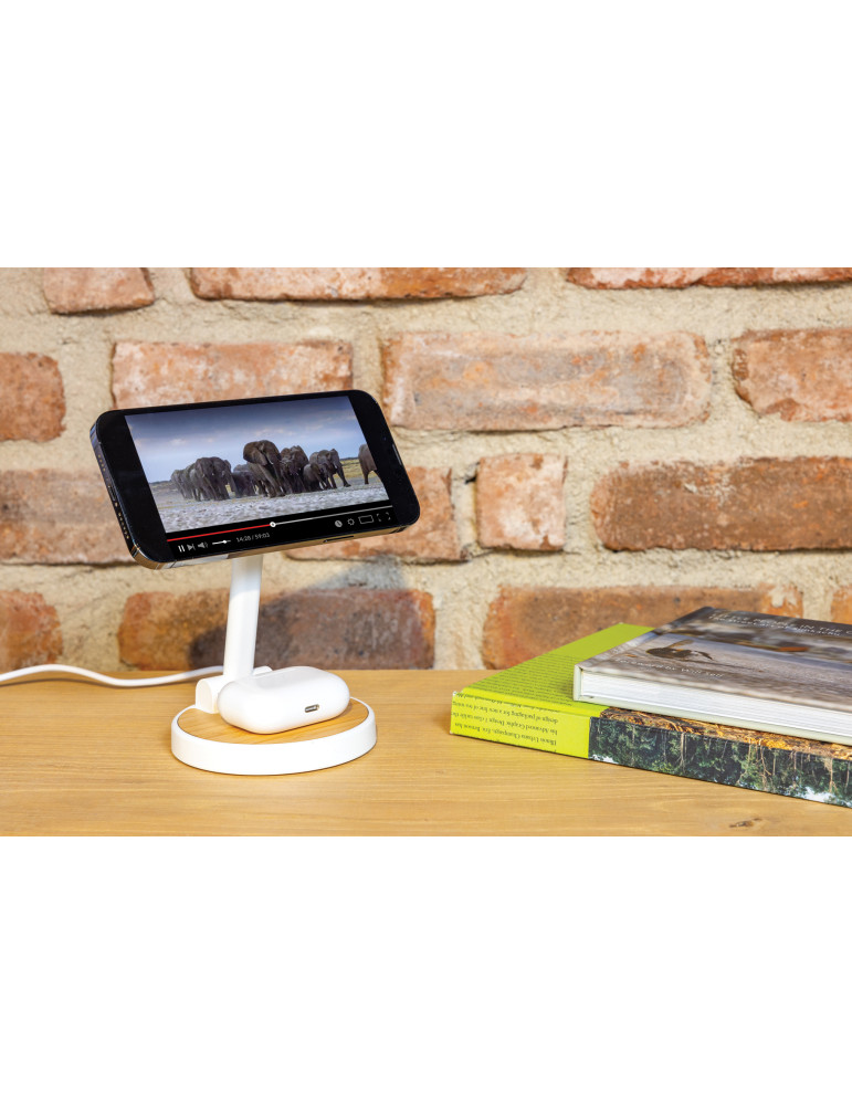Chargeur 15W magnétique 2 en 1 Ontario personnalisable