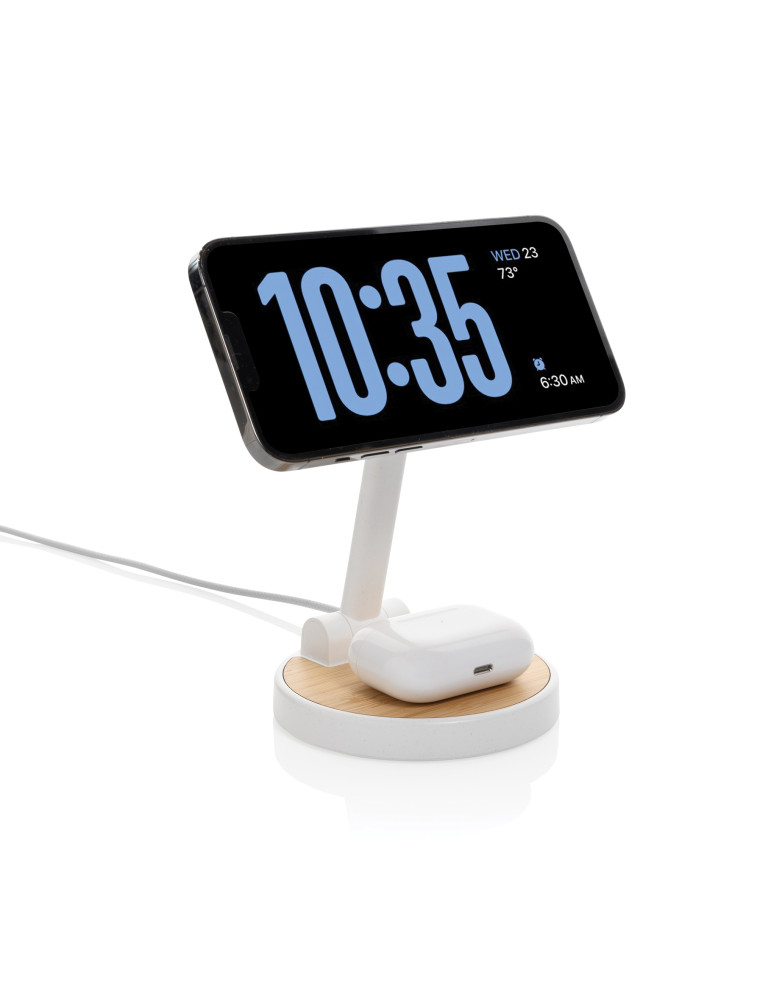 Chargeur 15W magnétique 2 en 1 Ontario personnalisable