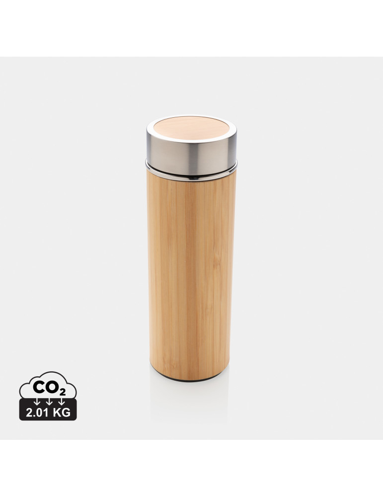 Gourde bambou 300 ml à goulot large personnalisable