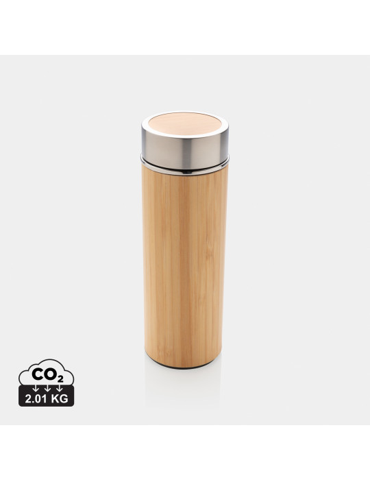 Gourde bambou 300 ml à goulot large personnalisable
