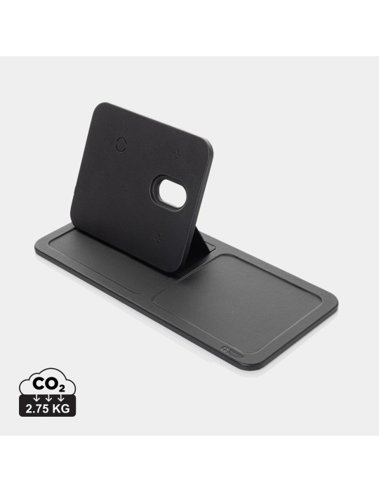 Plateau de bureau Swiss Peak avec chargeur 3 en 1 personnalisable