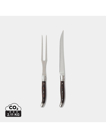 Set à découper Vinga Gigaro couteau et fourchette personnalisable