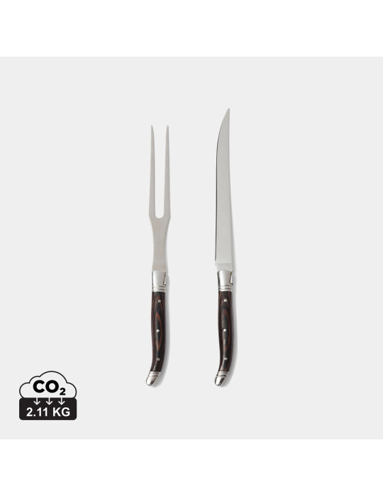 Set à découper Vinga Gigaro couteau et fourchette personnalisable