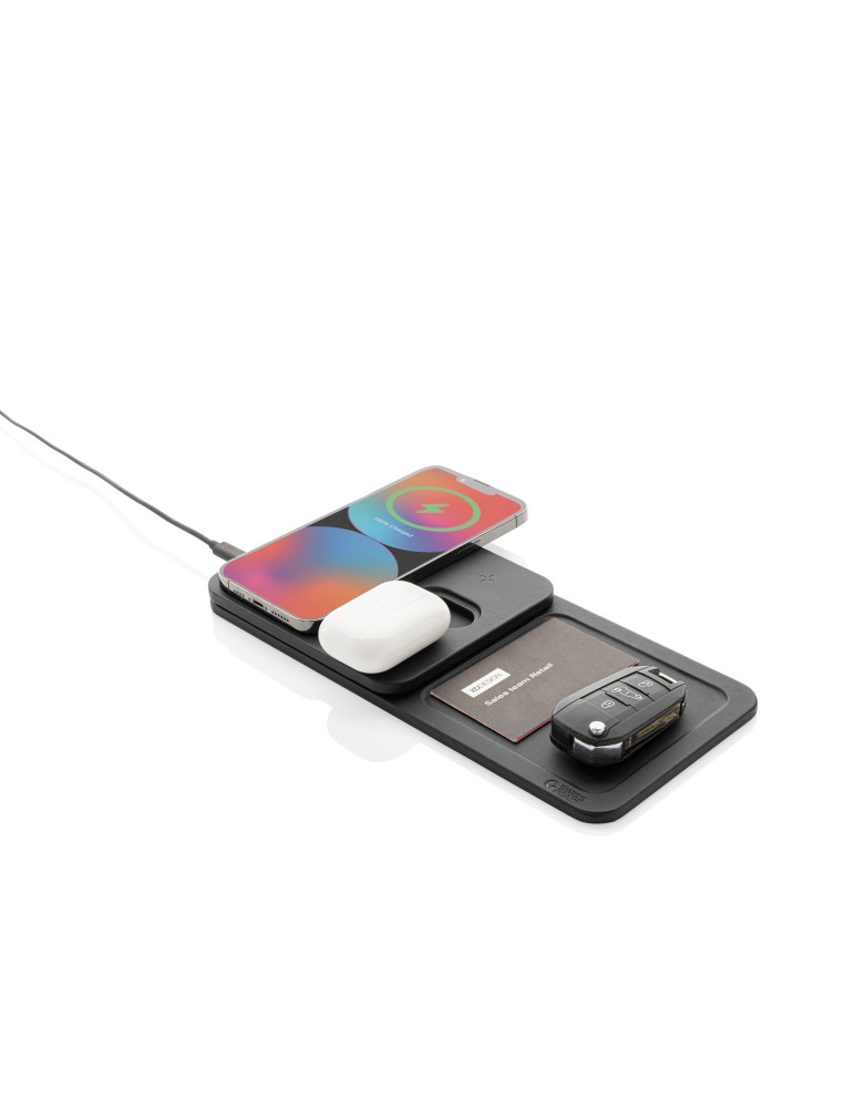 Plateau de bureau Swiss Peak avec chargeur 3 en 1 personnalisable