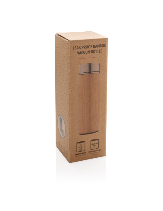 Gourde bambou 300 ml à goulot large personnalisable