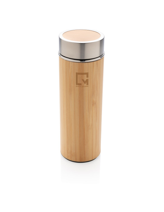 Gourde bambou 300 ml à goulot large personnalisable
