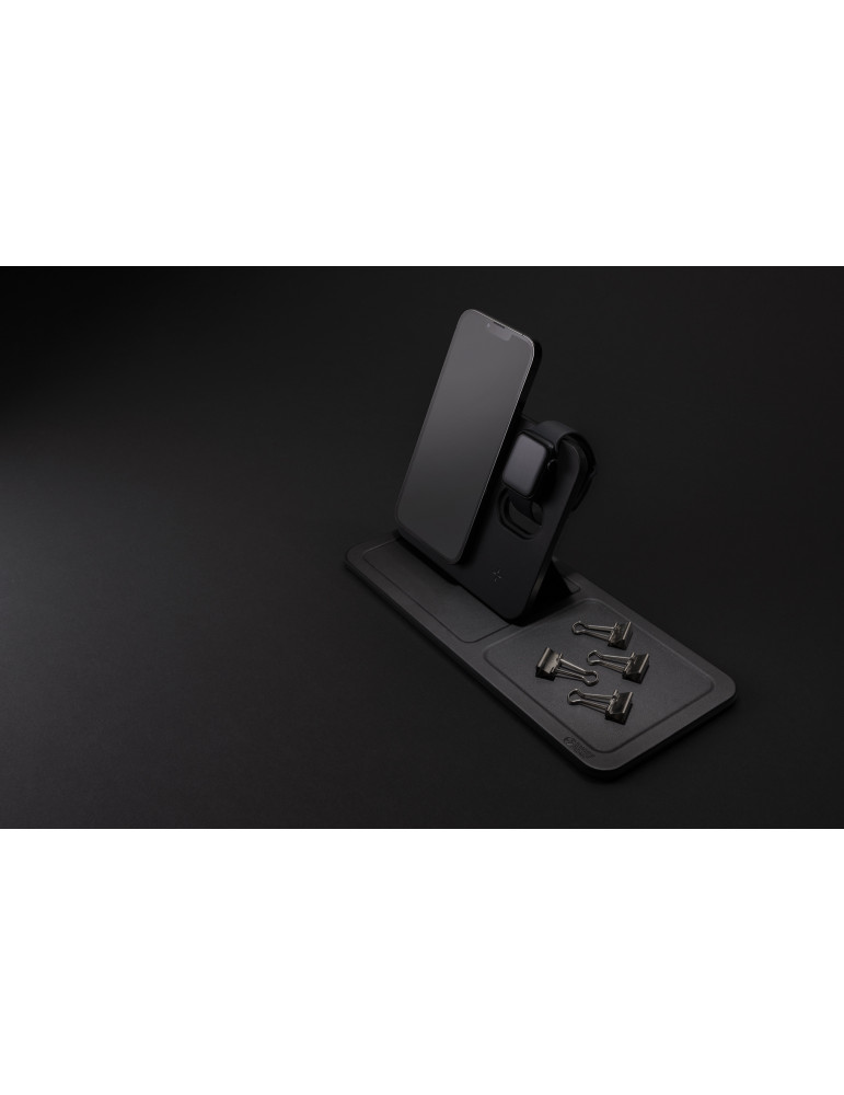 Plateau de bureau Swiss Peak avec chargeur 3 en 1 personnalisable