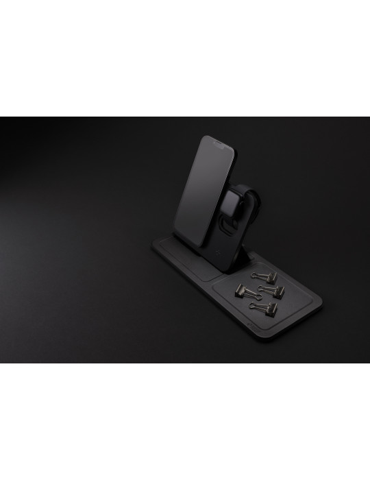 Plateau de bureau Swiss Peak avec chargeur 3 en 1 personnalisable