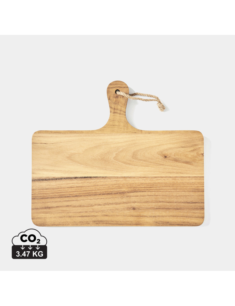 Planche de service horizontale Vinga Buscot en teck FSC personnalisable
