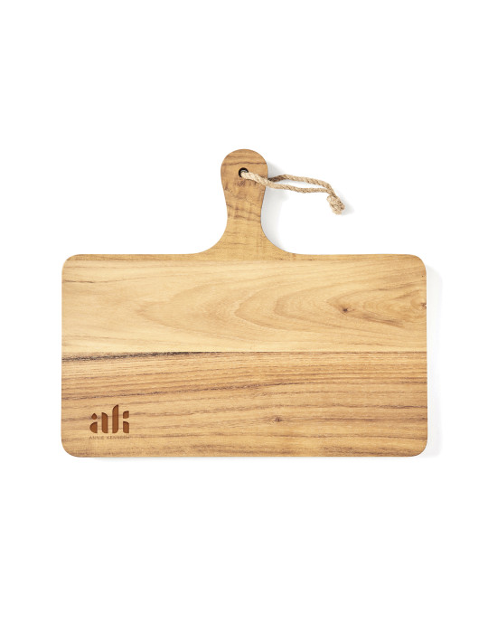 Planche de service horizontale Vinga Buscot en teck FSC personnalisable