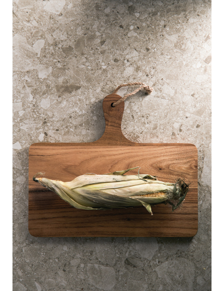 Planche de service horizontale Vinga Buscot en teck FSC personnalisable