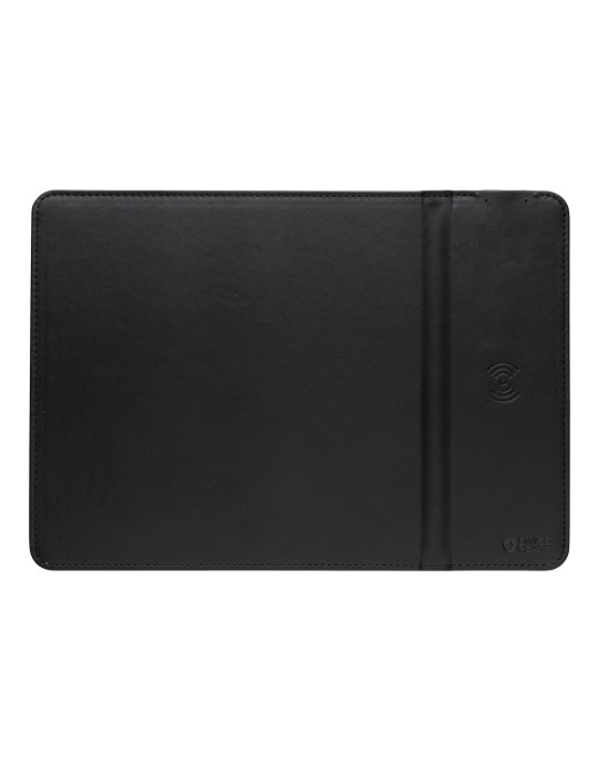 Tapis souris Swiss Peak en PU recyclé avec chargeur 10 W personnalisable