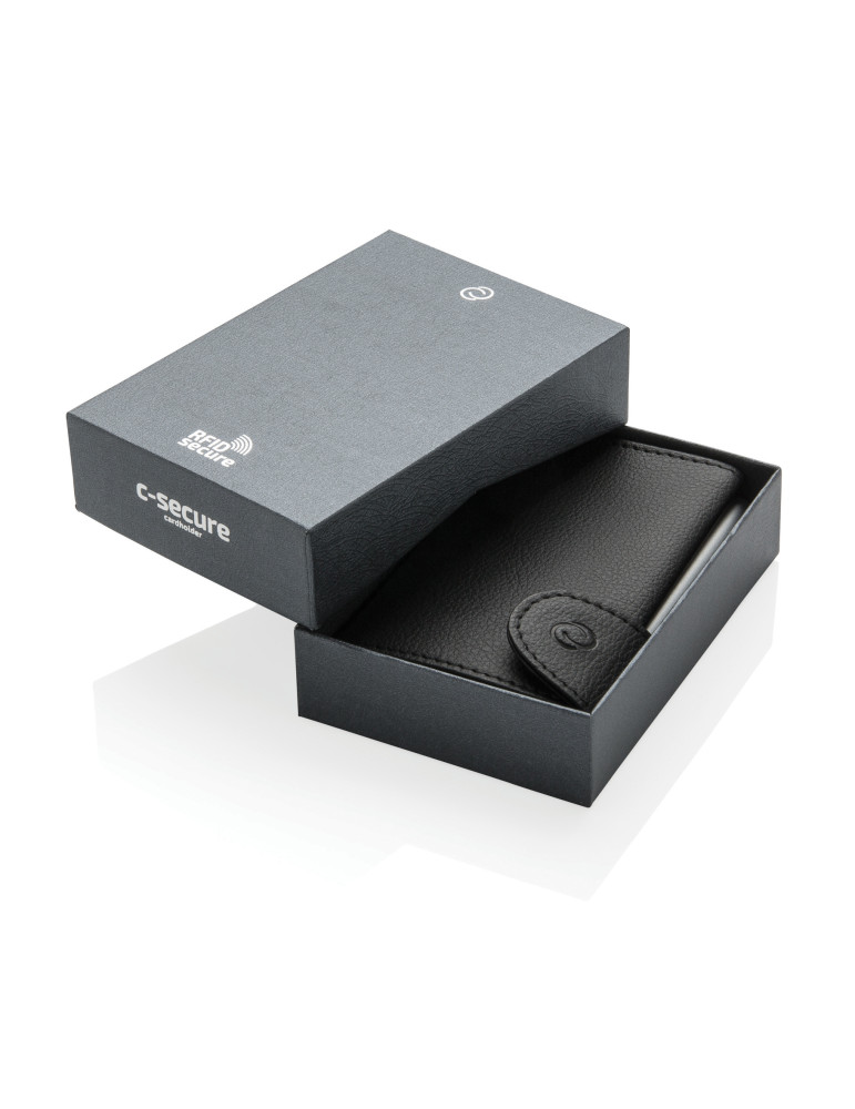 Porte-cartes C-Secure RFID avec portefeuille en PU personnalisable