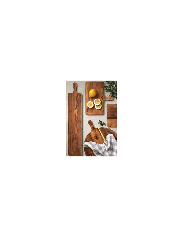 Planche de service horizontale Vinga Buscot en teck FSC personnalisable