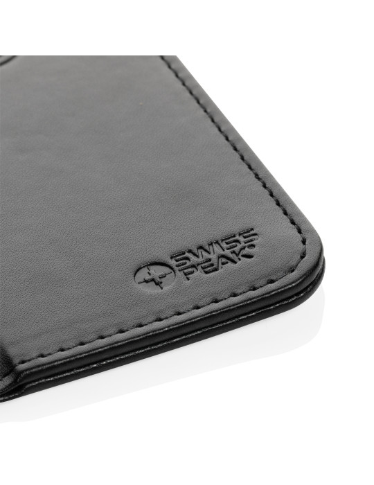 Tapis souris Swiss Peak en PU recyclé avec chargeur 10 W personnalisable
