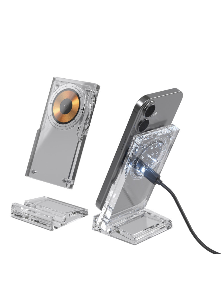 Support magnétique de recharge sans fil Magcharge 15W personnalisable