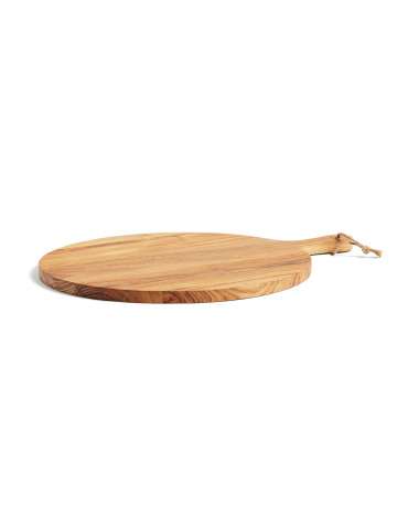 Planche ronde Vinga Buscot en teck FSC avec poignée personnalisable 2