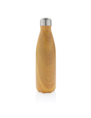 Gourde isotherme 500 ml effet bois personnalisable 2