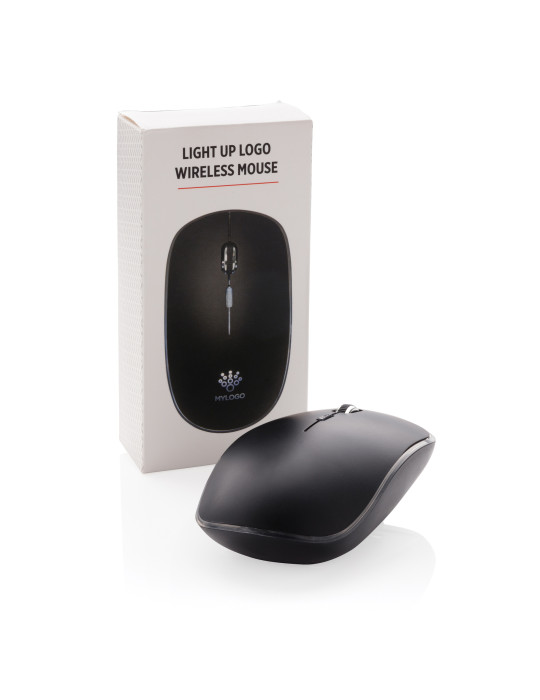 Souris sans fil lumineuse personnalisable
