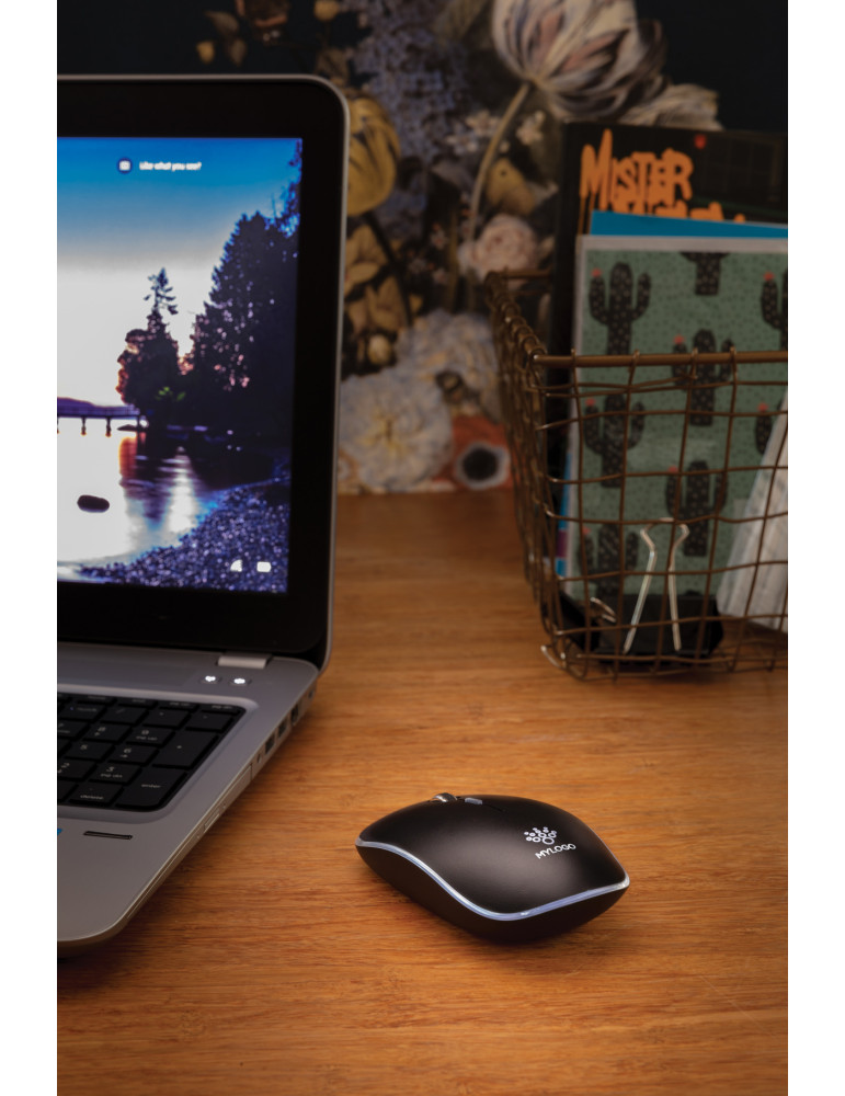 Souris sans fil lumineuse personnalisable