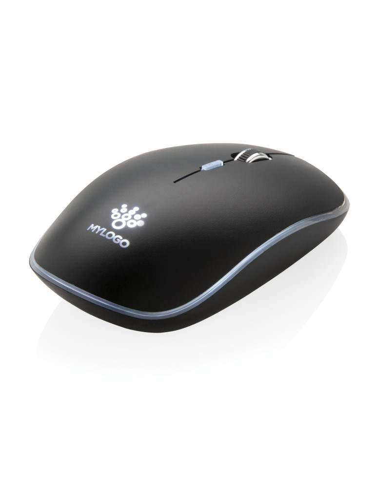 Souris sans fil lumineuse personnalisable