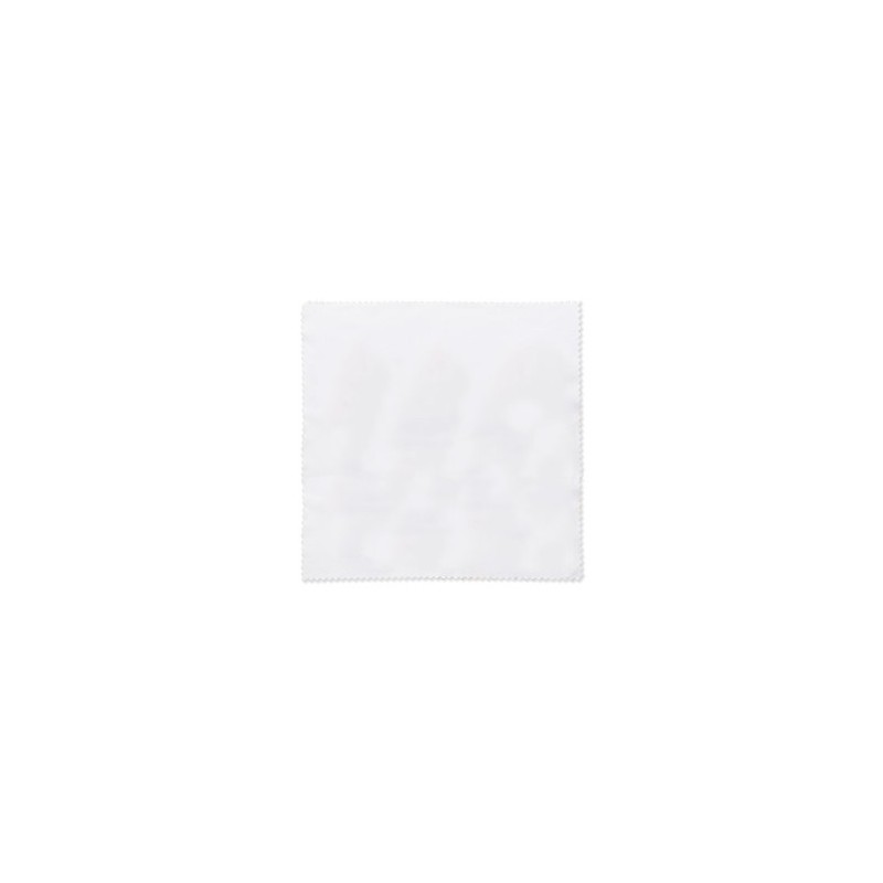 Lingette Éco-responsable de Nettoyage en RPET 13x13cm - Personnalisée RPET Matières : PET recyclé Couleurs : blanc