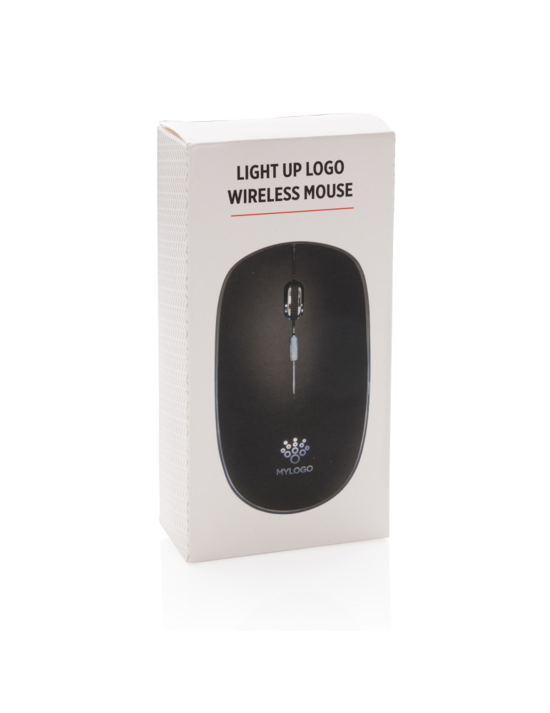 Souris sans fil lumineuse personnalisable