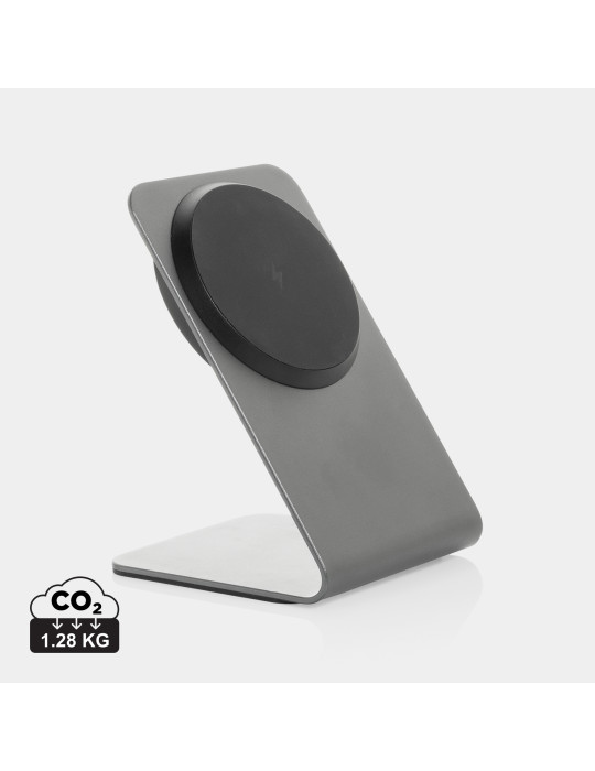 Support de recharge magnétique 15W en aluminium Terra personnalisable