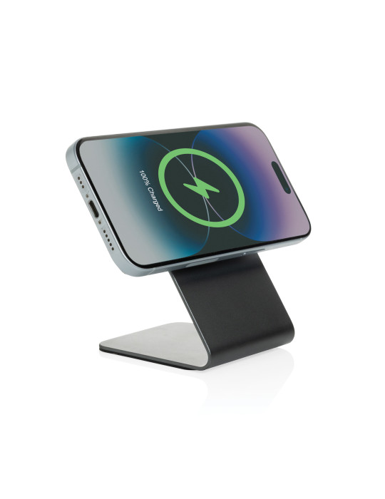 Support de recharge magnétique 15W en aluminium Terra personnalisable