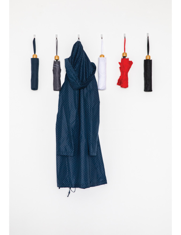 Mini parapluie Impact AWARE 20,5 pouces poignée bambou personnalisable