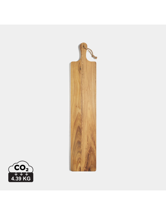 Planche longue Vinga Buscot 75 × 15 cm teck FSC personnalisable