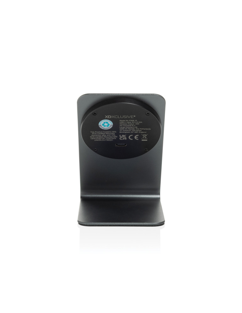 Support de recharge magnétique 15W en aluminium Terra personnalisable
