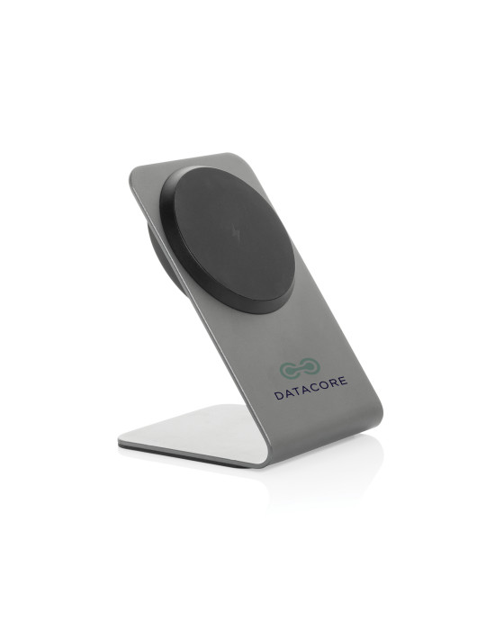 Support de recharge magnétique 15W en aluminium Terra personnalisable