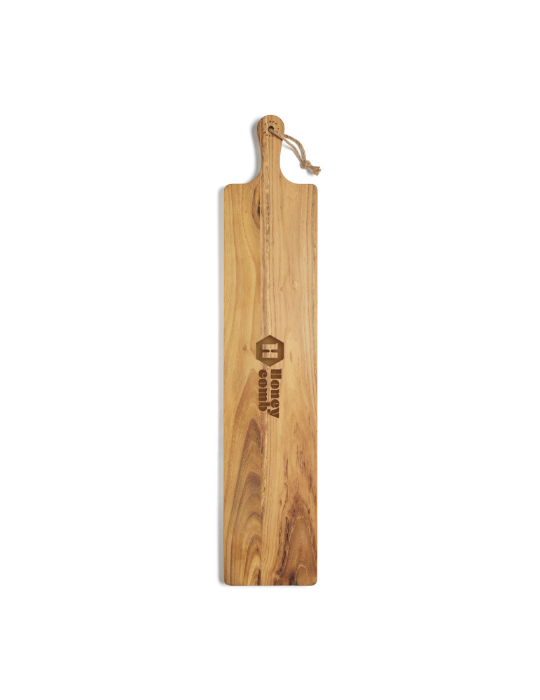 Planche longue Vinga Buscot 75 × 15 cm teck FSC personnalisable