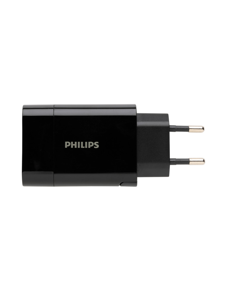 Chargeur mural Philips USB-A et USB-C 30 W personnalisable