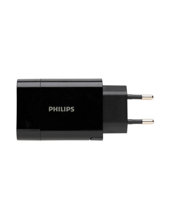Chargeur mural Philips USB-A et USB-C 30 W personnalisable