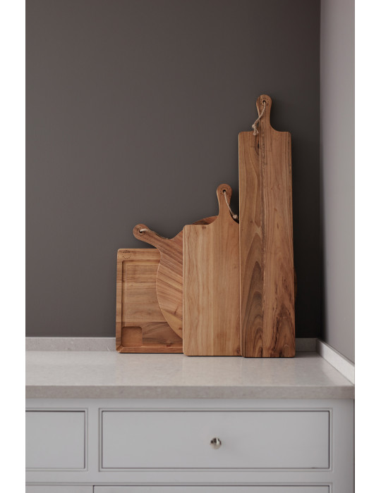 Planche longue Vinga Buscot 75 × 15 cm teck FSC personnalisable