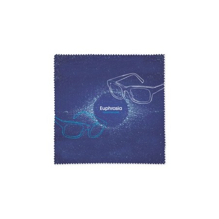 Lingette Éco-responsable de Nettoyage en RPET 13x13cm - Personnalisée RPET Matières : PET recyclé Couleurs : blanc personnalisab