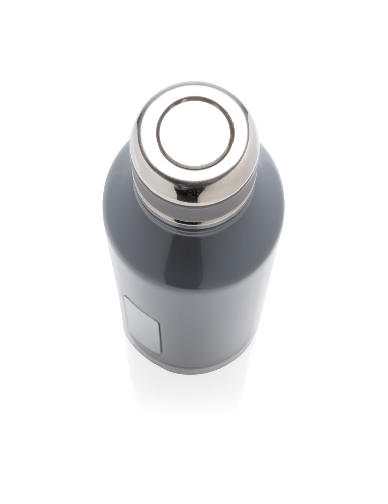Gourde isotherme 500 ml avec plaque logo personnalisable