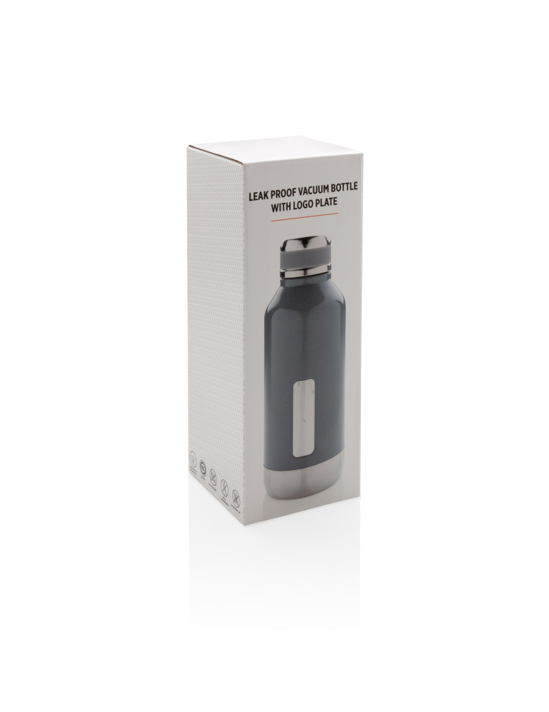 Gourde isotherme 500 ml avec plaque logo personnalisable