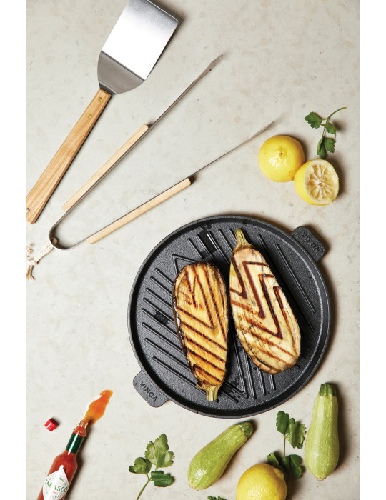 Spatule Vinga Paso inox avec manche en frêne personnalisable