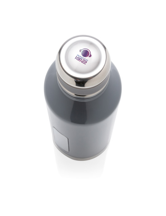 Gourde isotherme 500 ml avec plaque logo personnalisable