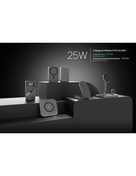 Socle de recharge magnétique 25W ultra-rapide Quantum personnalisable