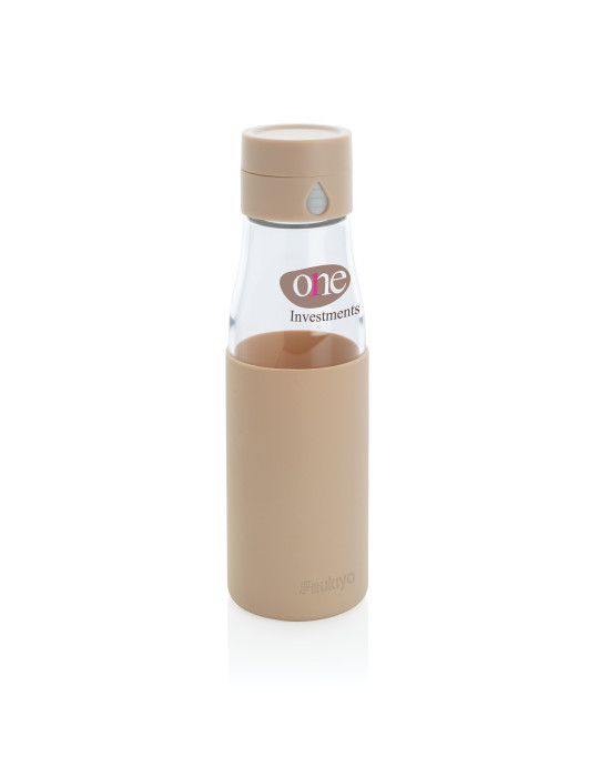 Gourde Ukiyo 600 ml en verre avec compteur personnalisable